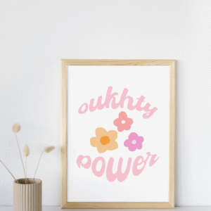 Oukhty power-Tableau murale décorative et inspirante