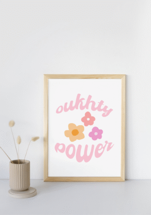 Oukhty power-Tableau murale décorative et inspirante