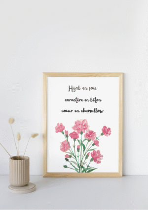 Toile motivante-Hijab en soie
