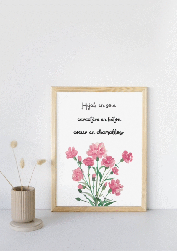 Toile motivante-Hijab en soie
