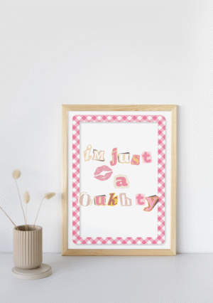 Je suis juste une Oukhty – Déco Murale Pleine de Fun