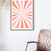 Toile Abstraite Spirale Colorée – Décoration Moderne et Énergisante