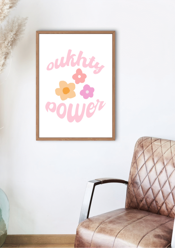 Oukhty power-Tableau murale décorative et inspirante