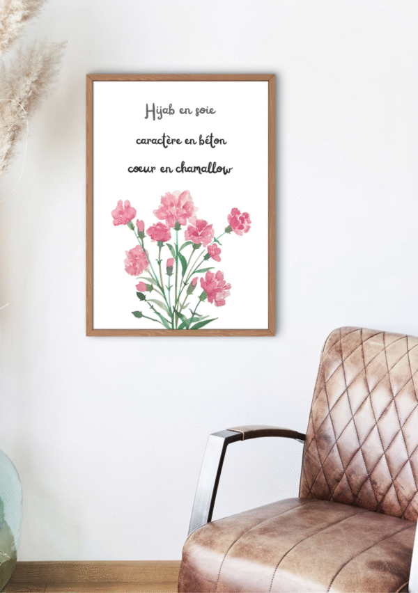 Toile motivante-Hijab en soie