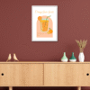Toile d’Art Orange Juice Spritz, Décoration d’Été