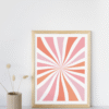 Toile Abstraite Spirale Colorée – Décoration Moderne et Énergisante